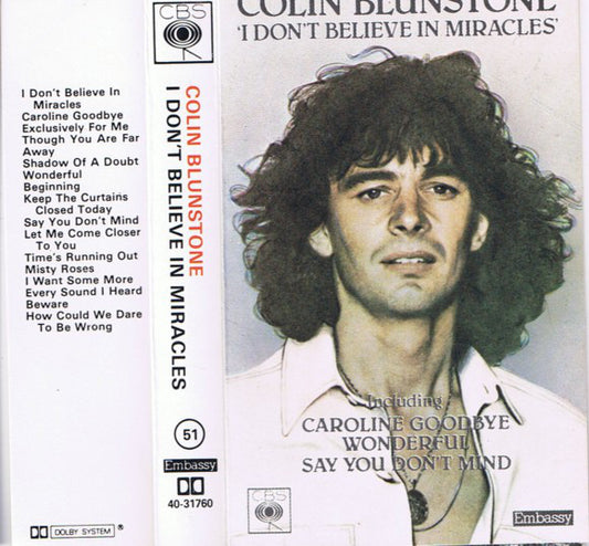 Colin Blunstone - I Don't Believe In Miracles - Used Cassette