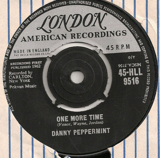 Danny Peppermint - One More Time / La Dee Dah - Used Vinyl Record 7"