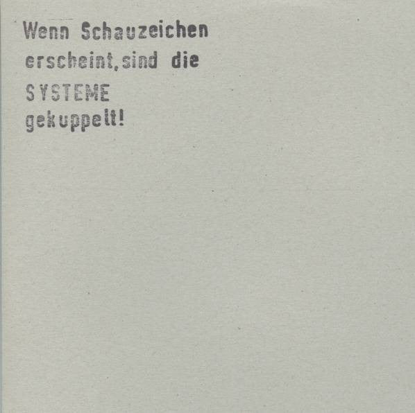 [multer] - Schauzeichen - Used Vinyl Record 10"