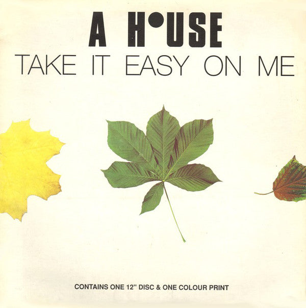 A House - Take It Easy On Me - Used Vinyl Record 12"