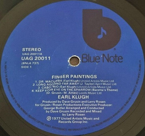 Earl Klugh - Finger Paintings - Used Vinyl Record