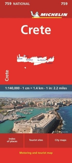 Michelin - Crete -  National Map 759 - New Sheet map