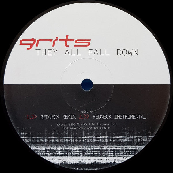 Grits - y All Fall Down - Used Vinyl Record 12"