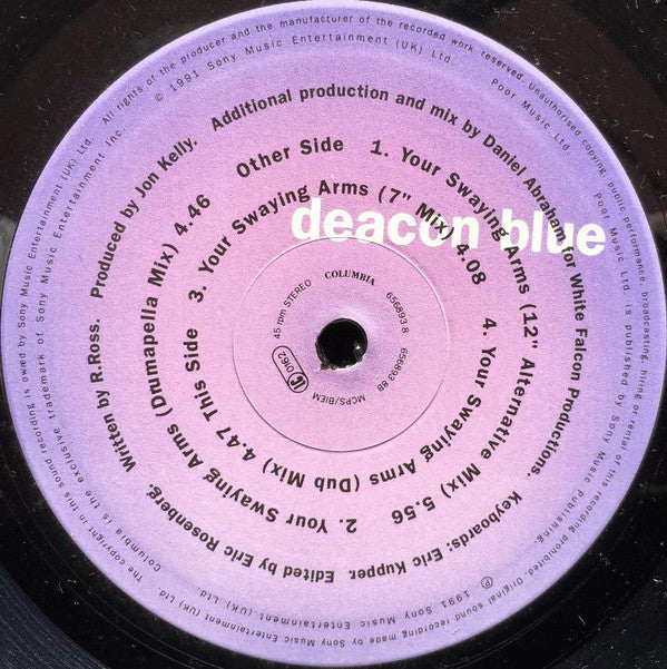 Deacon Blue - Your Swaying Arms (12" Alternative Mix) - Used Vinyl Re