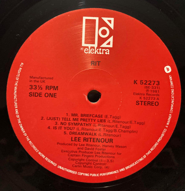 Lee Ritenour - Rit - Used Vinyl Record