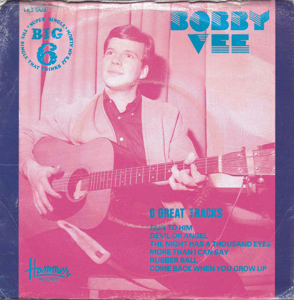 Bobby Vee - Big Six - Used Vinyl Record 7"