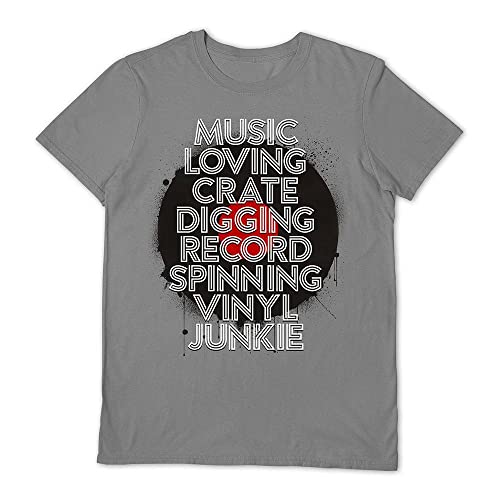 VINYL JUNKIE - Music Loving Cr - tshirt - T Shirt - Size XL