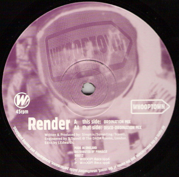 Whooptown - Render - Used Vinyl Record 12"