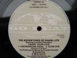 Adventures Of Daniel - I Want Your Love - Used Vinyl Record 1