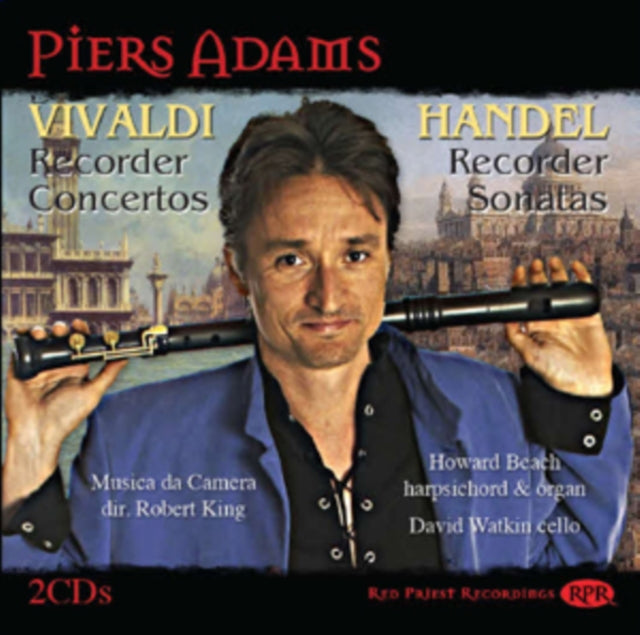 PIERS ADAMS - VIVALDI/HANDEL:REC CONC&SON - CD