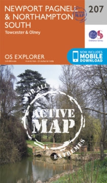 Ordnance Survey - Newport Pagnell and Northampton South : 207 - Map