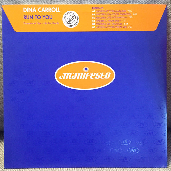 Dina Carroll - Run To You - Used Vinyl Record 12"