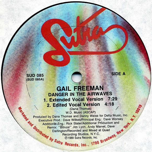 Gail Freeman - Danger In The Airwaves - Used Vinyl Record 12"