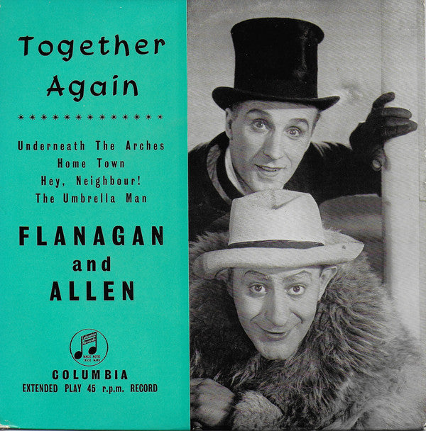 Flanagan And Allen - Together Again - Used Vinyl Record 7"