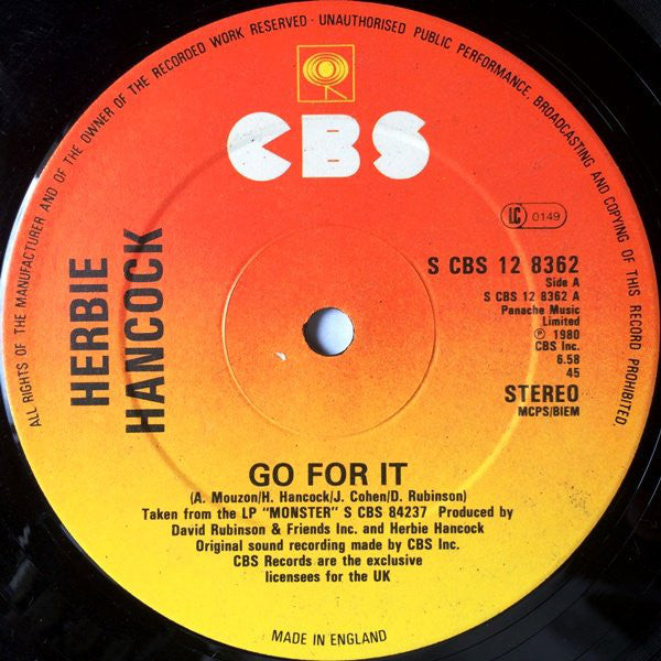 Herbie Hancock - Go For It - Used Vinyl Record 12"