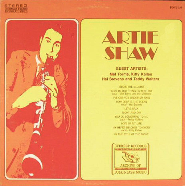 Artie Shaw - Used Vinyl Record