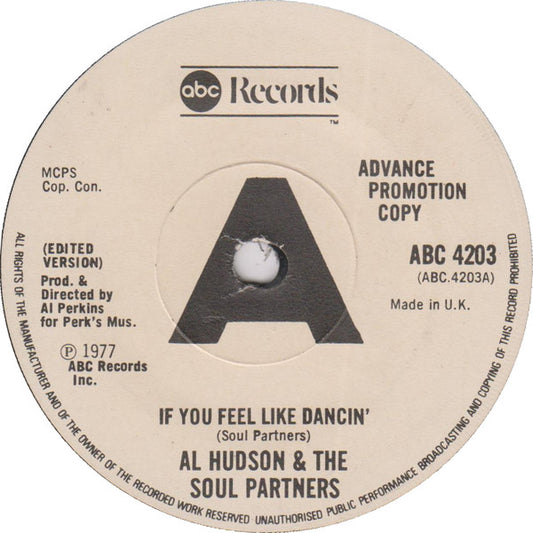 Al Hudson & The Part - If You Feel Like Dancin' - Used Vinyl