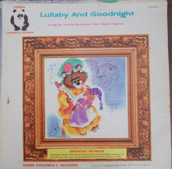 Candy Anderson - Lullaby And Goodnight - Used Vinyl Record