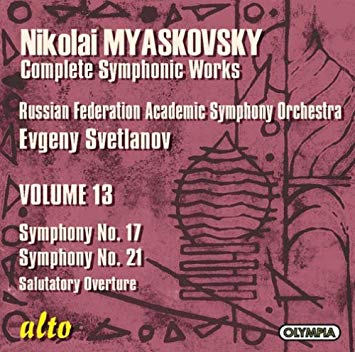 Nikolai Myaskovsky - Myaskovsky Complete Symphonic Works, Volume 13: