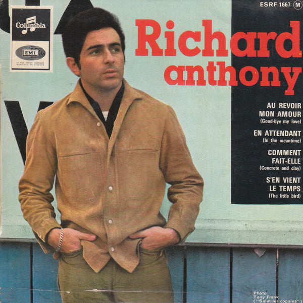 Richard Anthony - Au Revoir Mon Amour - Used Vinyl Record 7"