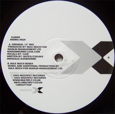 Glider - Riding High - Used CD