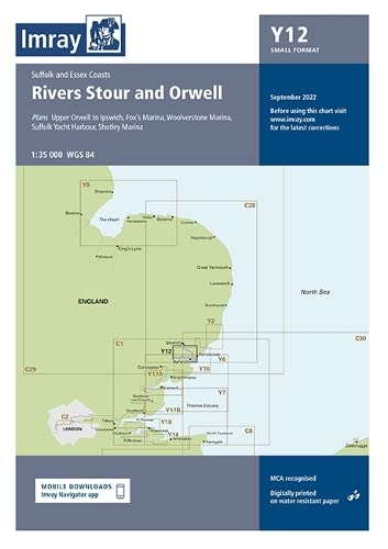 Imray - Chart Y12 : Rivers Stour and Orwell : Y12 - New Sheet map