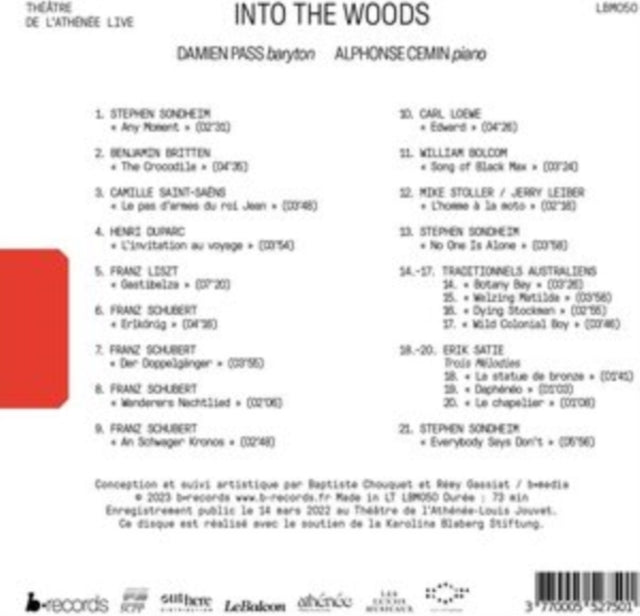 DAMIEN PASS; ALPHONS - INTO THE WOODS (LIVE) - CD