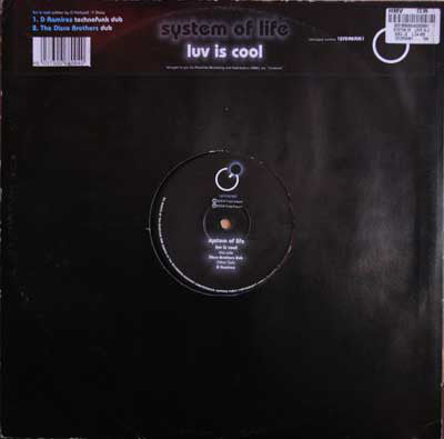 System Of Life - Luv Is Cool - Used Vinyl Record 12"
