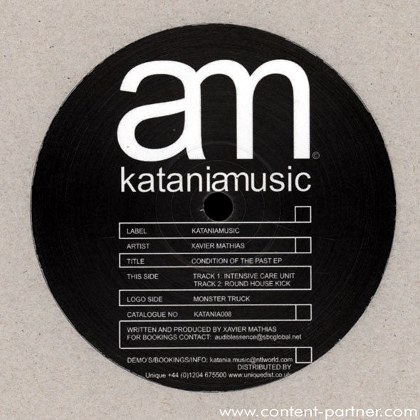 Xavier Mathias - Condition Of The Past EP - Used Vinyl Record 12"