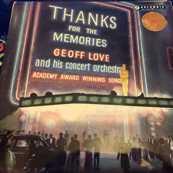 Geoff Love Concert O - Thanks For The Memories - Used Vinyl Record