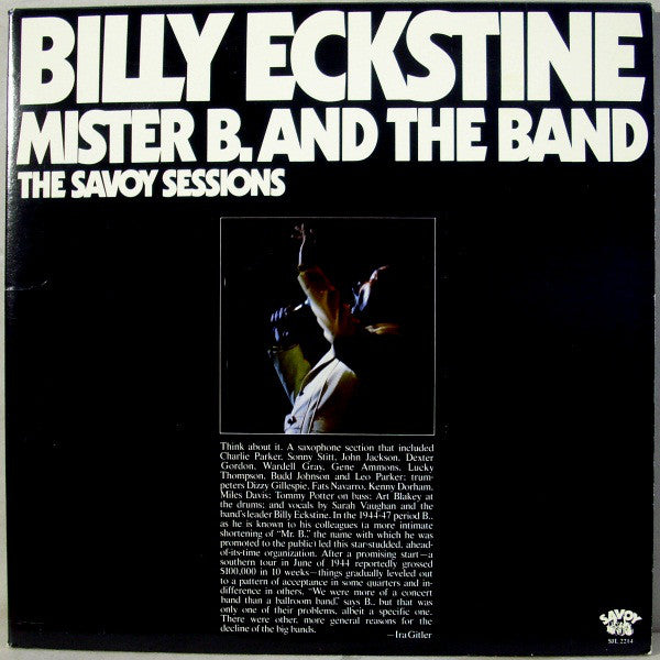 Billy Eckstine - Mister B. And The Band - Used Vinyl Record
