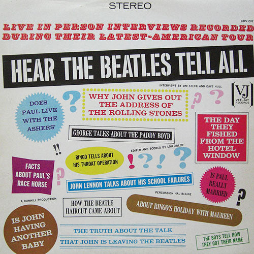Beatles - Hear  Tell All - Used Vinyl Record