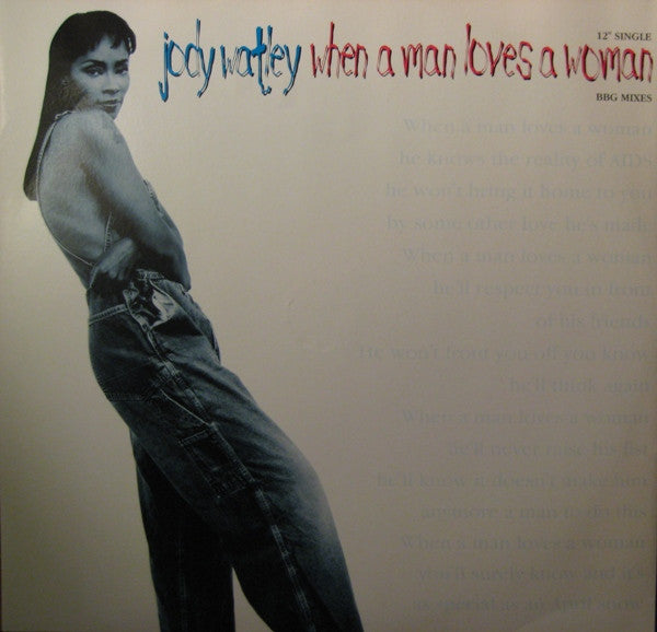 Jody Watley - When A Man Loves A Woman (BBG Mixes) - Used Vinyl Reco