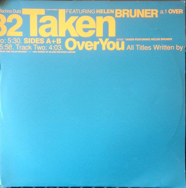 Taken - Over You - Used Vinyl Record 12"