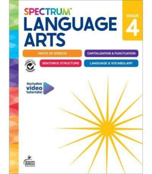 Spectrum - Language Arts Workbook Grade 4 - New Paperback