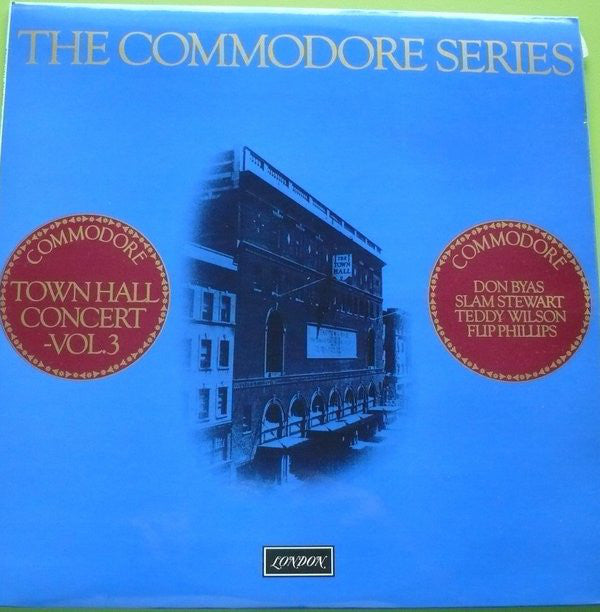 Don Byas - Town Hall Concert Vol. 3 - Used Vinyl Record