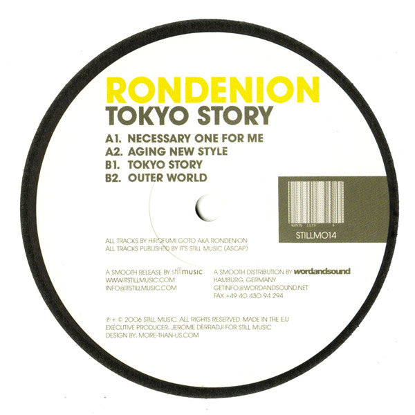 Rondenion - Tokyo Story - Used Vinyl Record 12"