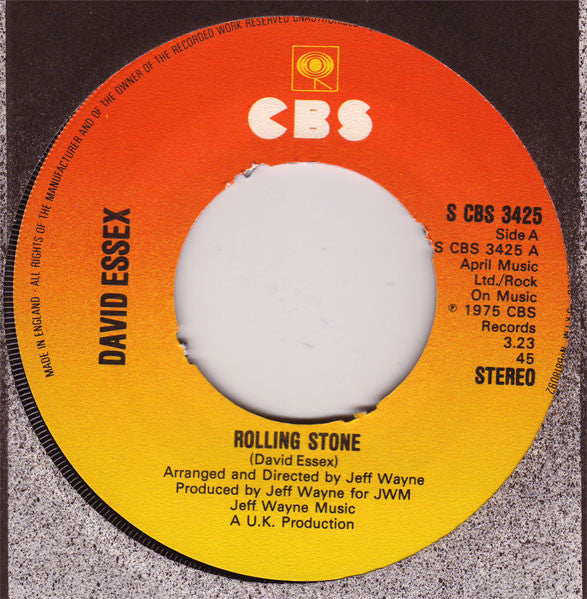 David Essex - Rolling Stone - Used Vinyl Record 7"