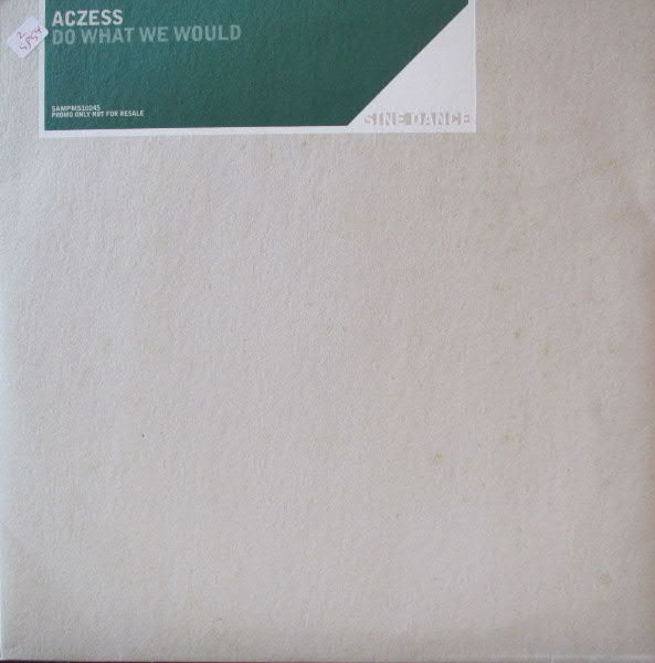Aczess - Do What We Would - Used Vinyl Record 12"