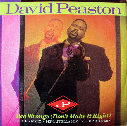 David Peaston - Two Wrongs (Don't Make It Right) - Used Vinyl Record