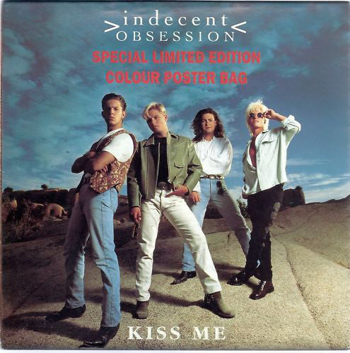 Indecent Obsession - Kiss Me - Used Vinyl Record 7"