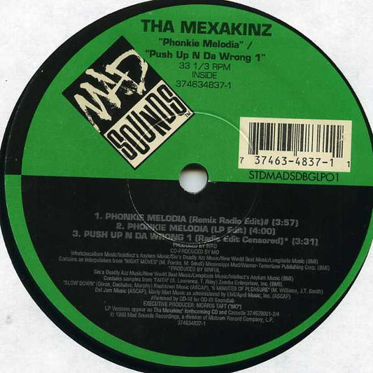 a Mexakinz - Phonkie Melodia / Push Up N Da Wrong 1 - Used Vinyl Rec