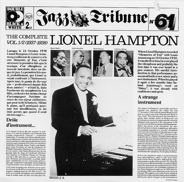 Lionel Hampton - Complete  Vol. 1/2 (1937-1938) - Used Vinyl Record