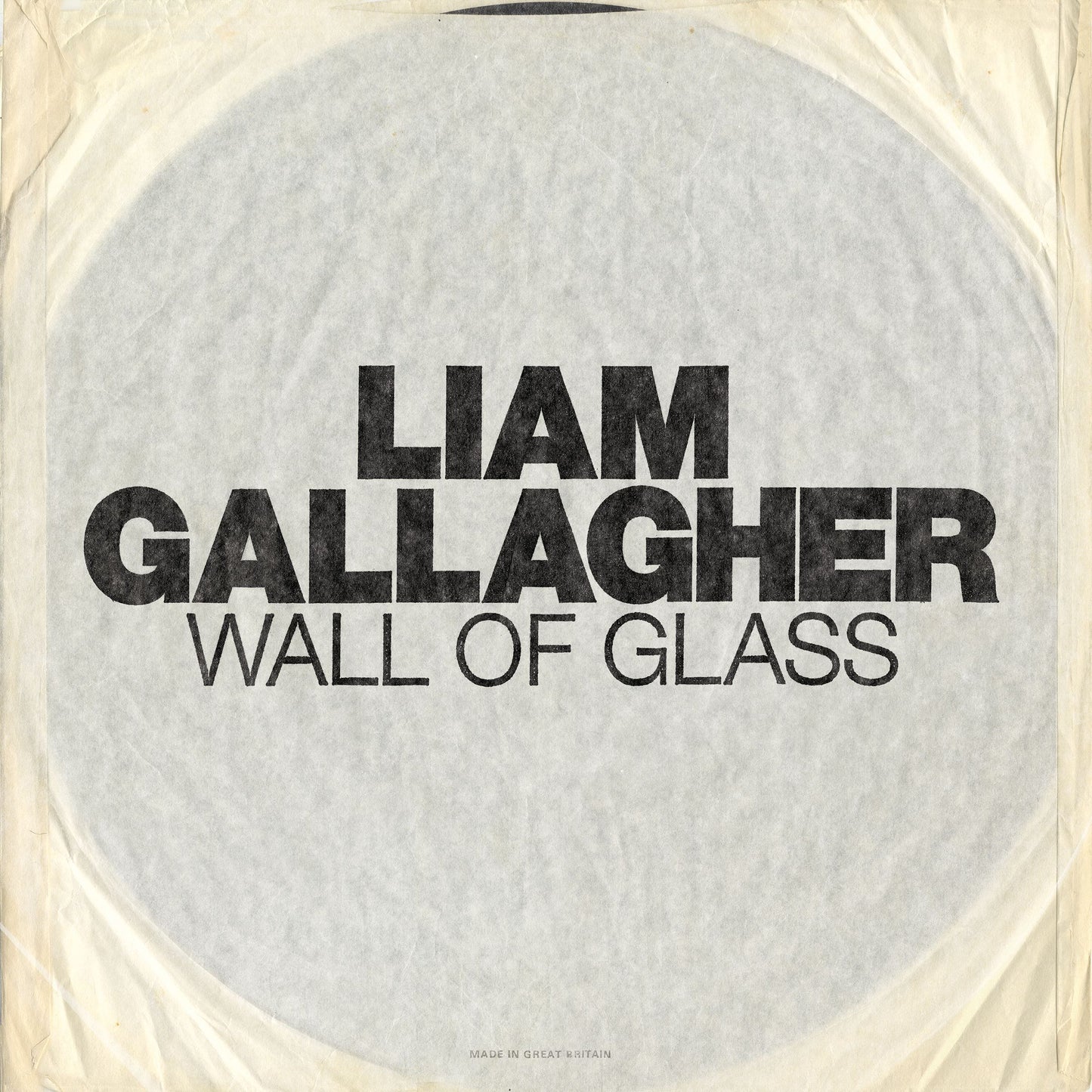 Liam Gallagher - Wall Of Glass - Used Vinyl Record 7"