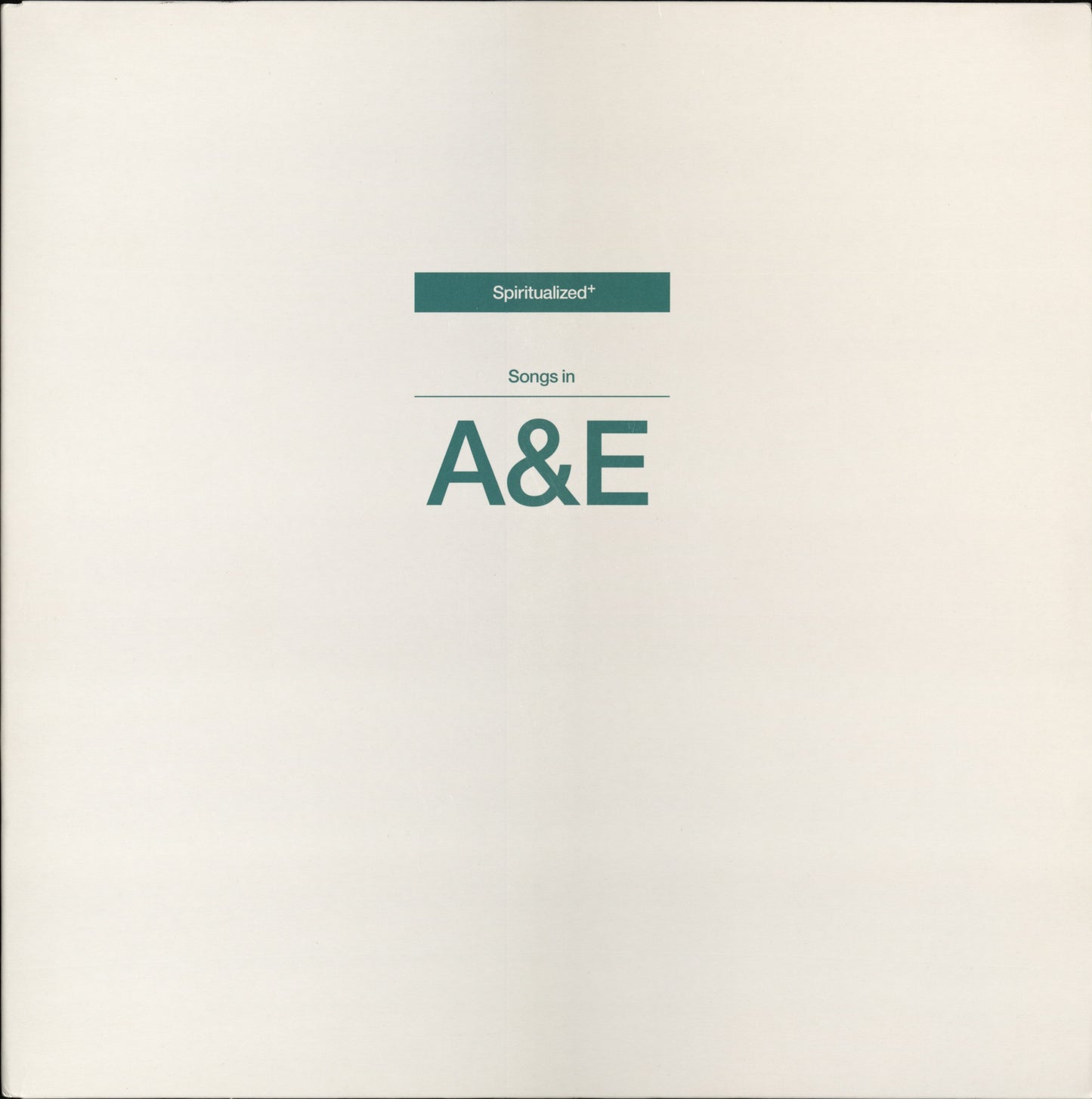 Spiritualized - Songs In A&E - Used CD