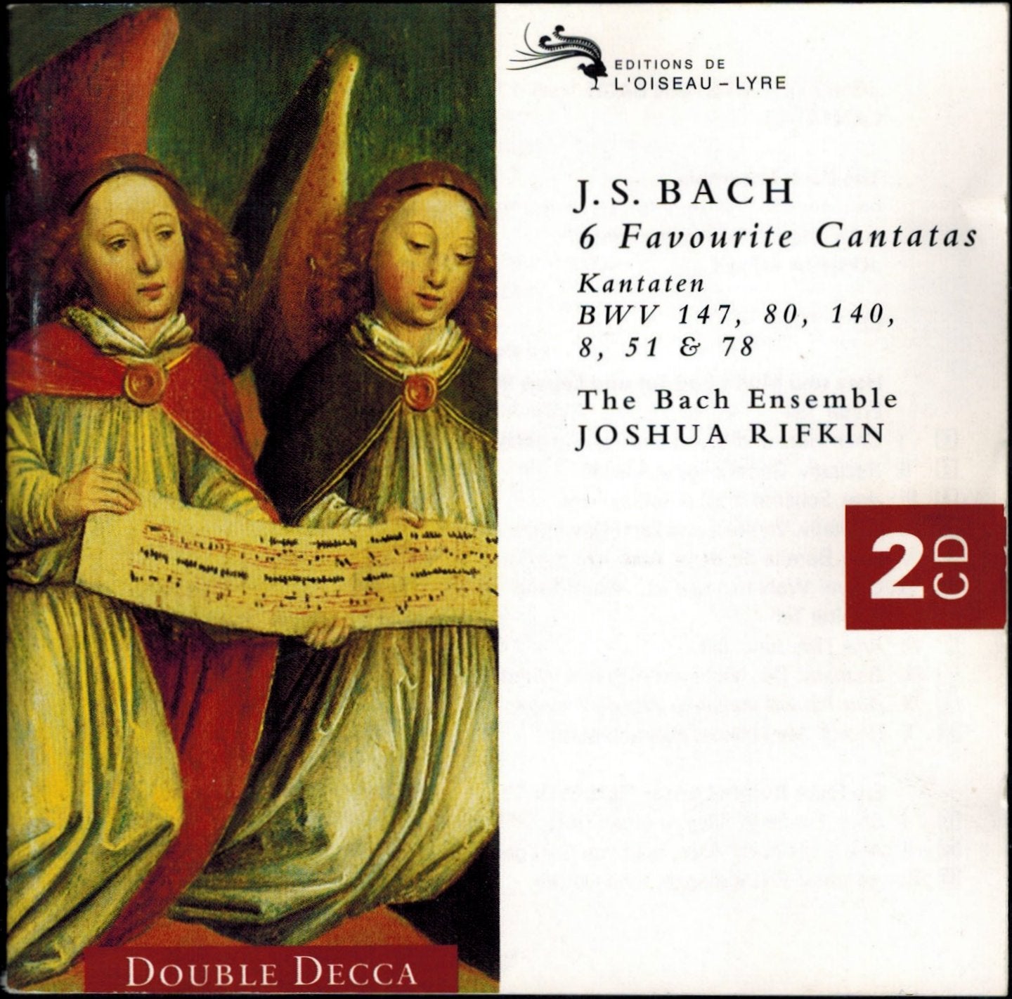 Johann Sebastian Bac - 6 Favourite Cantatas - Used CD