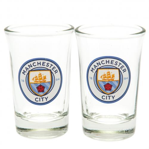 Manchester City FC - 2pk Shot Glass Set - Glassware