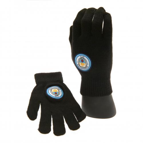 Manchester City FC - Knitted Gloves - Cloth - Junior one size fits all