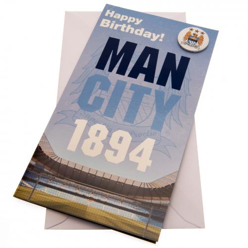 Manchester City FC - Birthday Card - Cards & Gift Wrap