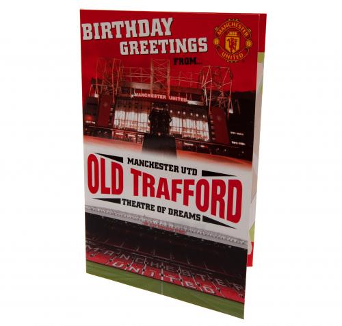 Manchester United FC - Pop-Up Birthday Card - Cards & Gift Wrap